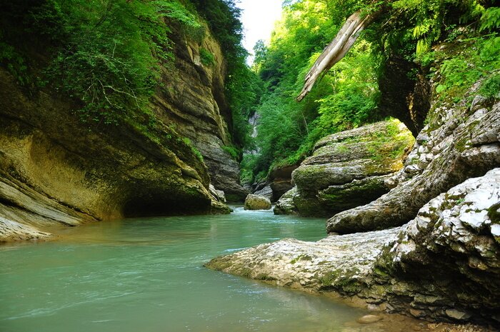 Fototapete Gebirgsfluss