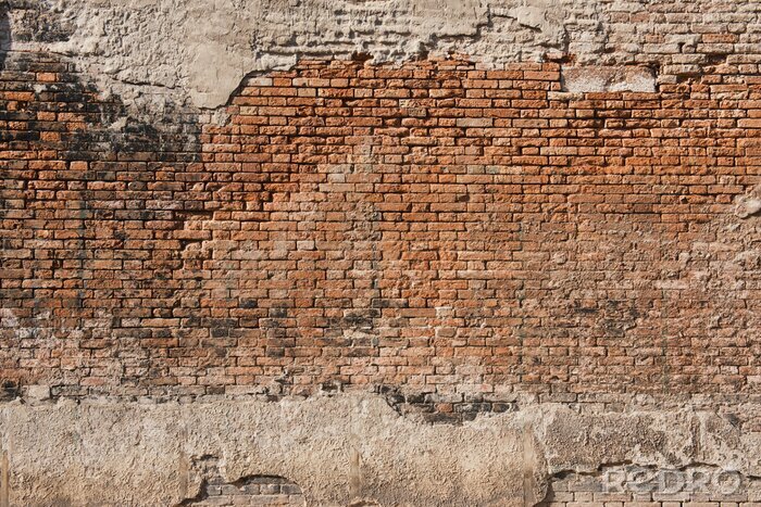 Fototapete Gebrochene alte Mauer