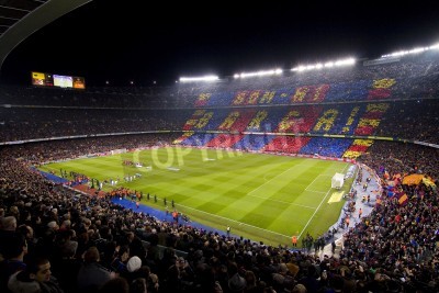 Fototapete Gefülltes Stadion des FC Barcelona