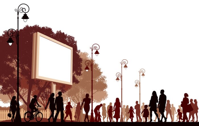 Fototapete Gehen Menschen