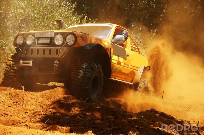 Fototapete Gelände-Rennwagen