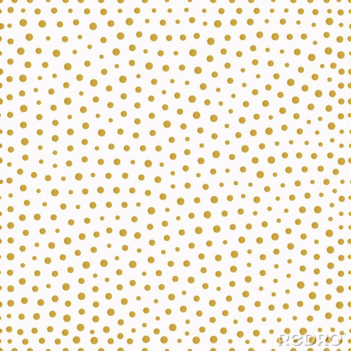 Fototapete Gelbe Punkte auf weißem Hintergrund