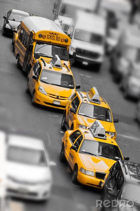 Fototapete Gelbe Taxis in Manhattan