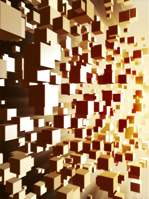 Fototapete Gelbe Wand 3D