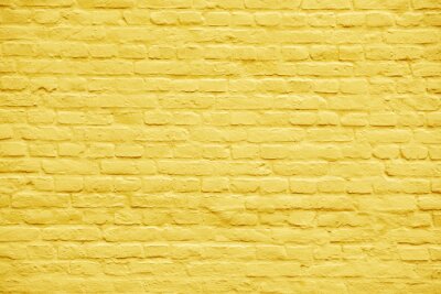 Fototapete Gelbe Ziegelmauer