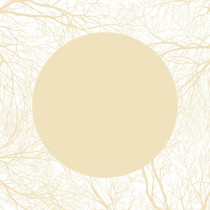 Fototapete Gelbes Motiv mit Baum