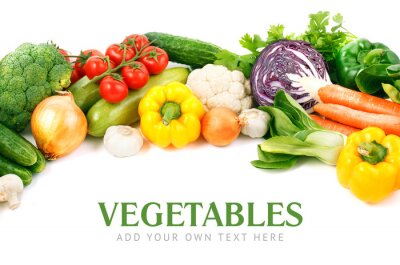 Gemüse-Aufschrift