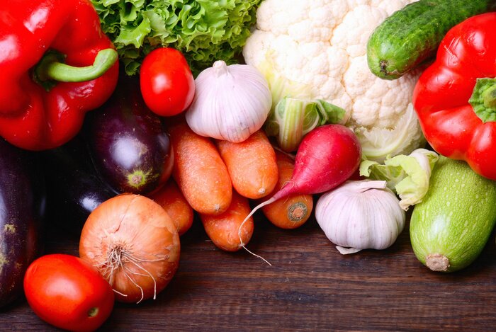 Fototapete Gemüse aus dem Garten