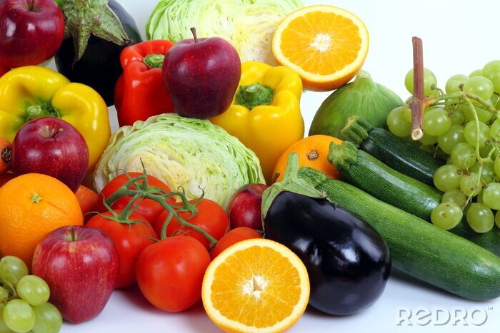 Fototapete Gemüse und Früchte