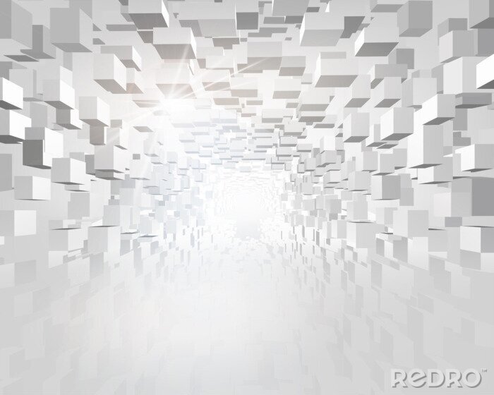 Fototapete Geometrie in räumlicher Aufnahme