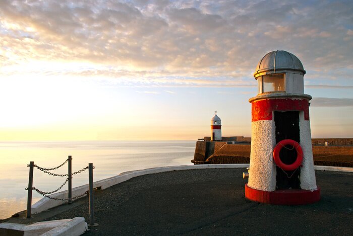 Fototapete Geometrische Leuchttürme