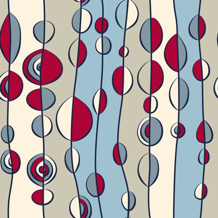 Fototapete Geometrische Retro-Illustration