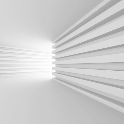 Fototapete Geometrische Wände und weißes Licht