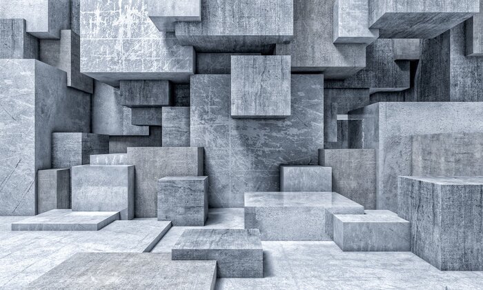 Fototapete Geometrischer 3d Hintergrund