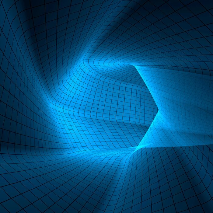 Fototapete Geometrischer Gittertunnel