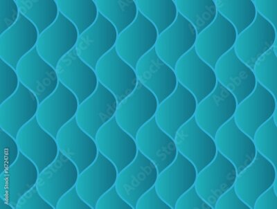 Fototapete Geometrischer Hintergrund des Türkises 3D