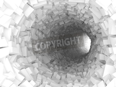 Fototapete Geometrischer Tunnel