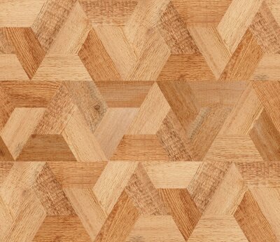 Fototapete Geometrisches Muster aus Holztafeln