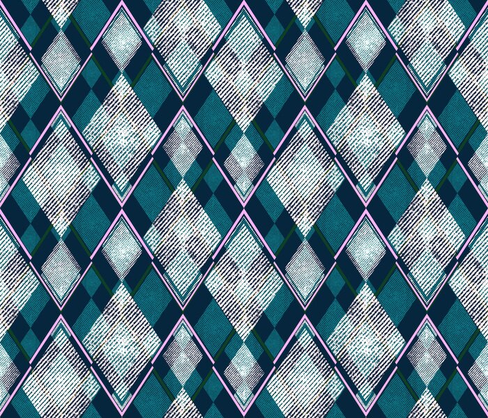 Fototapete Geometrisches Rautenmuster