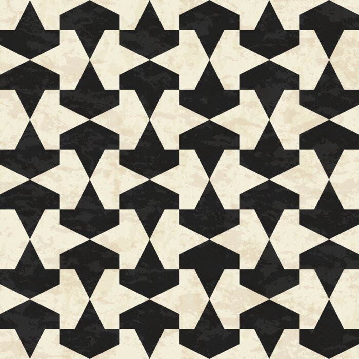 Fototapete Geometrisches Schwarz-Weiß-Thema