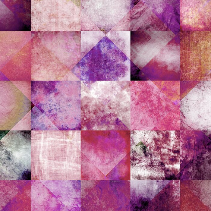 Fototapete Geometrisches Texturmosaik