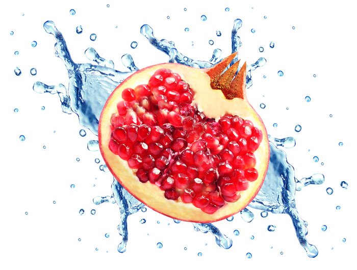 Fototapete Geschnittener Granatapfel