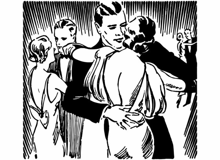 Fototapete Gesellschaftstanz Retro