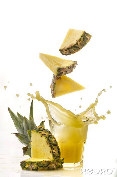 Fototapete Getränk aus Ananas