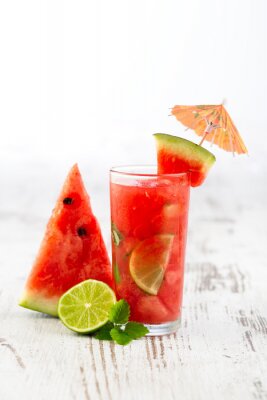Fototapete Getränk aus Wassermelone