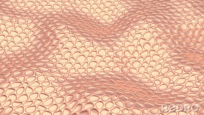 Fototapete Gewellte rosa Textur 3D