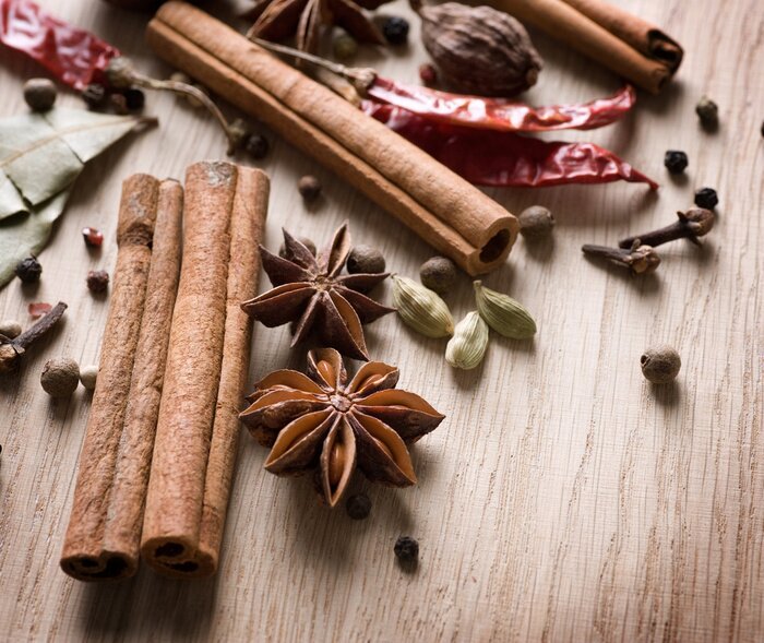 Fototapete Gewürze würzig und scharf