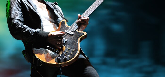 Fototapete Gitarrist beim Konzert