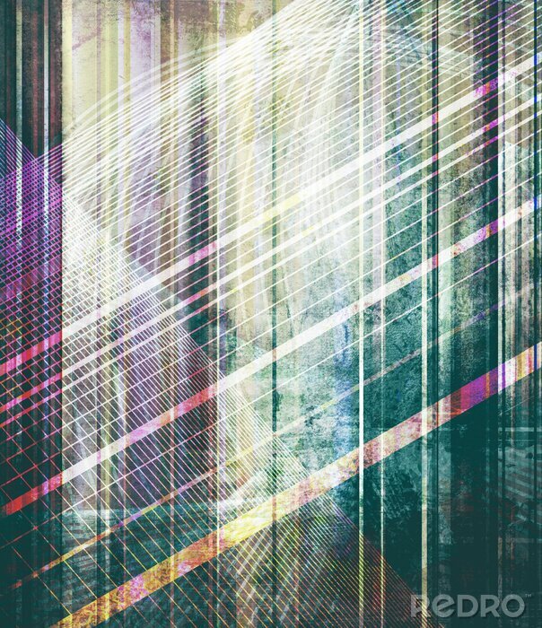 Fototapete Glitch Art abstrakte Textur