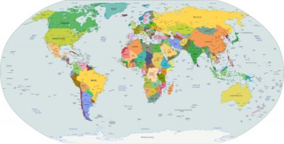 Fototapete Globale Karte