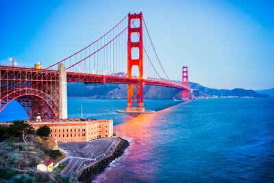 Golden Gate Bridge vor dem Hintergrund von San Francisco