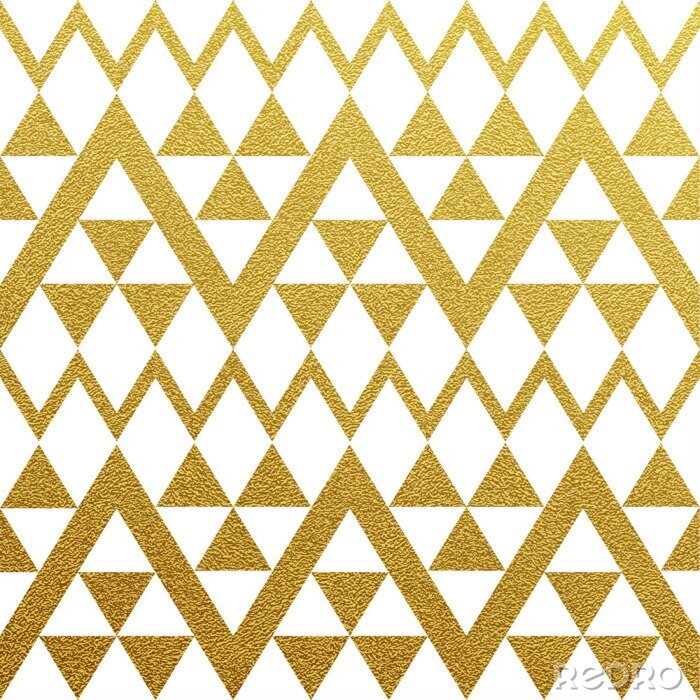 Fototapete Goldene geometrie aus dem Brokat