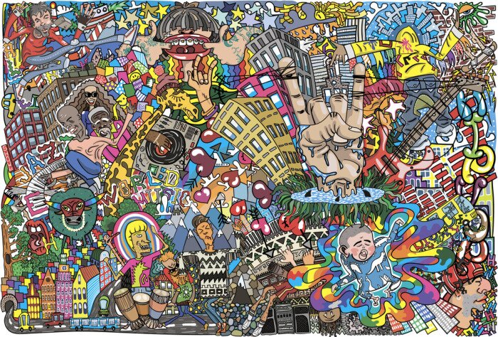 Fototapete Graffiti Hip-Hop