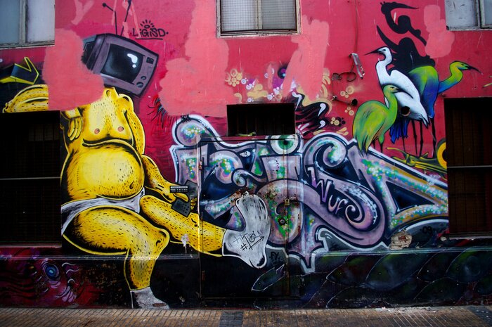 Fototapete Graffiti im modernistischen Stil