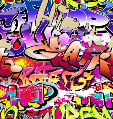 Graffiti-Inschriften in verschiedenen Farben