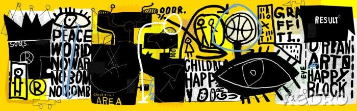 Fototapete Graffiti-Wortzeichen