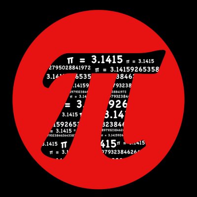 Grafik mit dem Symbol der Zahl Pi