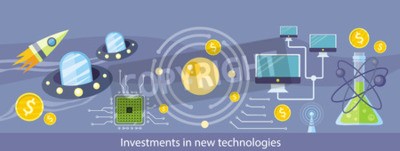 Fototapete Grafik mit modernen Technologien