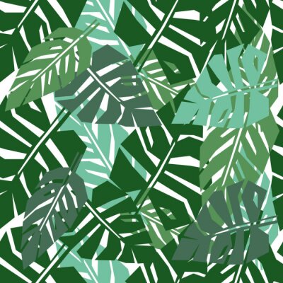 Grafische Blätter aus dem Dschungel
