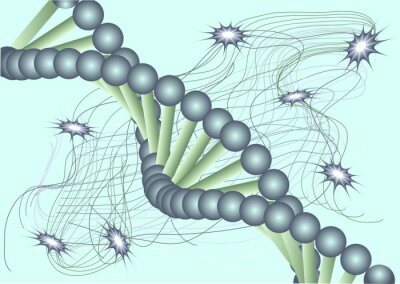 Fototapete Grafisches DNA-Modell