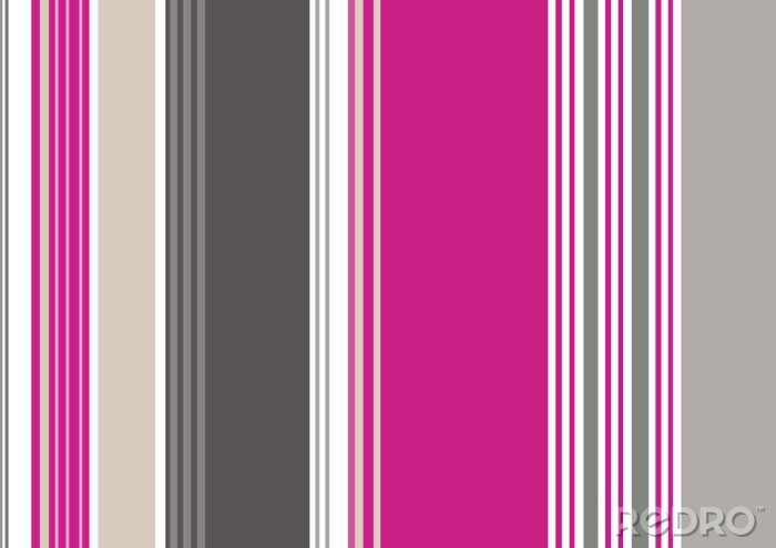 Fototapete Grau-rosa Streifen
