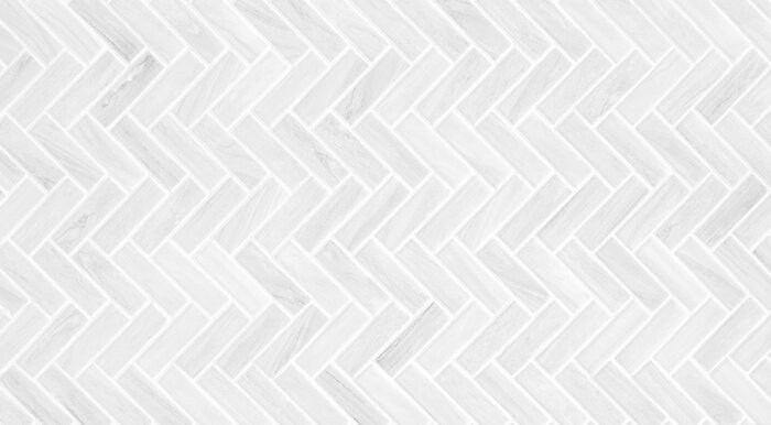 Fototapete Grau-weiße Marmormosaik