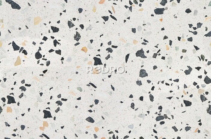 Fototapete Graue Terrazzo-Textur