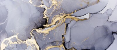 Grauer Marmor mit Gold