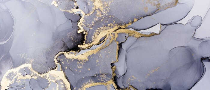 Fototapete Grauer Marmor mit Gold