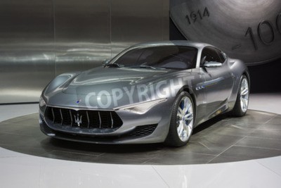 Fototapete Grauer Maserati